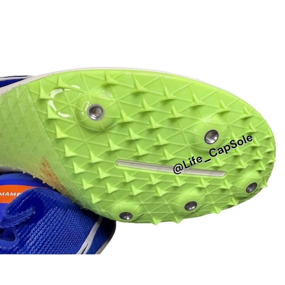 Men's 10 Nike Zoom Mamba 6 Track & Field Racer Blue Spikes DR2733-400 New - Picture 5 of 12